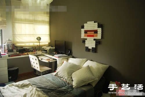 卷紙筒變廢為寶DIY制作卡通小人壁飾 - www.fasang.cn