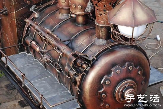 超帥氣的蒸汽朋克火車頭燒烤架DIY - www.fasang.cn