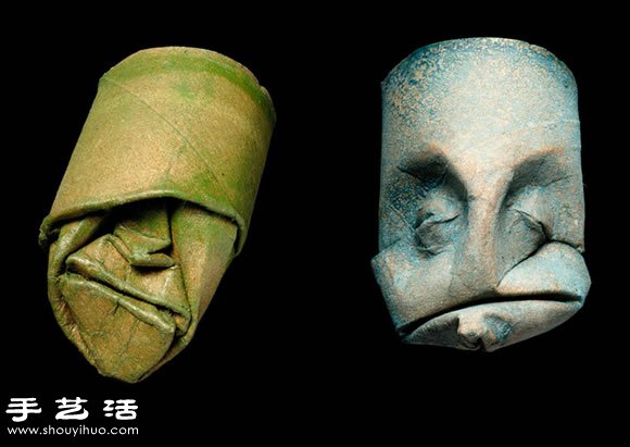 衛生紙卷筒變廢為寶DIY人物臉譜 - www.fasang.cn
