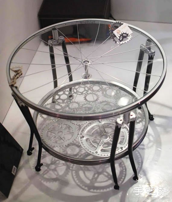 廢棄自行車變廢為寶手工DIY家居用品 - www.fasang.cn