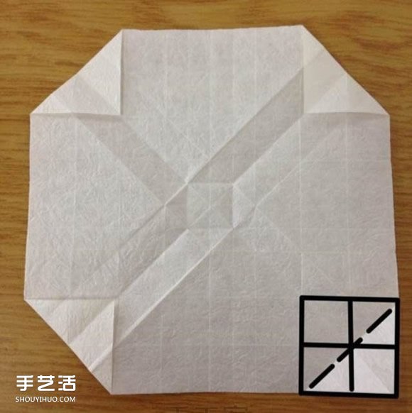 超詳細川崎玫瑰的折法圖解 包括花朵和花托 - www.fasang.cn