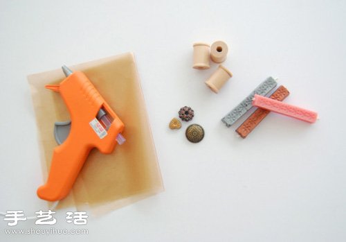 紐扣+木線軸 DIY手工制作復古蠟泥封印 - www.fasang.cn