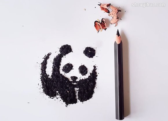 鉛筆屑當作創作素材 創意拼湊DIY各種圖案 - www.fasang.cn