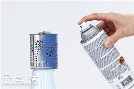 鐵罐變廢為寶 手工制作浪漫可懸掛燭臺 - www.fasang.cn