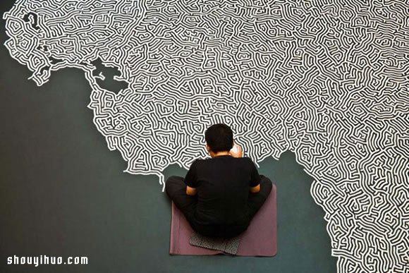 日本藝術家 Motoi Yamamoto 創意鹽畫 - www.fasang.cn