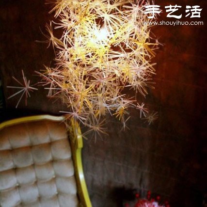 吸管小制作:變廢為寶手工DIY焰火裝飾 - www.fasang.cn