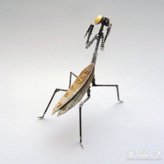 手表零部件+舊燈泡 牛人DIY機械昆蟲軍團 - www.fasang.cn
