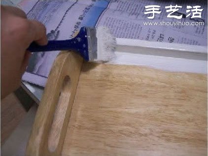 瓷磚碎片廢物利用改造舊托盤 - www.fasang.cn