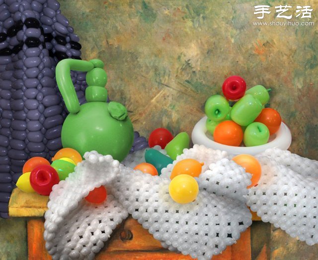 街頭藝術(shù)家Larry Moss的氣球編織作品 - www.fasang.cn