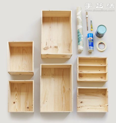 廢棄抽屜簡單改造 手工制作懸掛收納柜 - www.fasang.cn