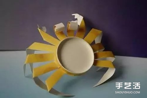 幼兒園螃蟹模型制作 一次性紙杯做螃蟹的教程 - www.fasang.cn