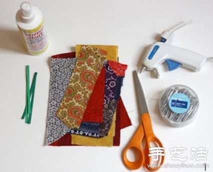 布藝蝴蝶結(jié)書(shū)簽手工制作方法 - www.fasang.cn
