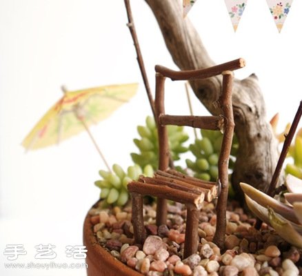 枯樹枝變廢為寶DIY制作原生態(tài)手工藝品 - www.fasang.cn