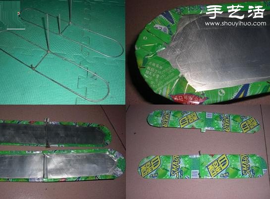 易拉罐變廢為寶手工DIY迷你螺旋槳飛機(jī) - www.fasang.cn
