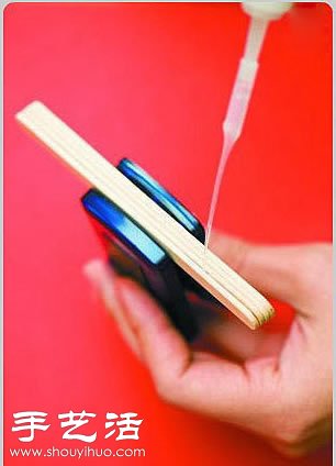 冰棒棍變廢為寶手工制作花籃的方法 - www.fasang.cn