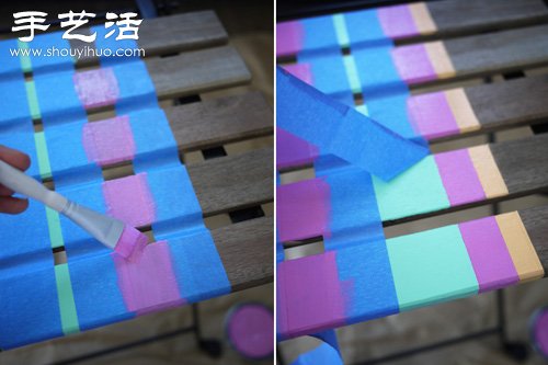 舊椅子改造 DIY時尚絢麗多彩靠椅 - www.fasang.cn