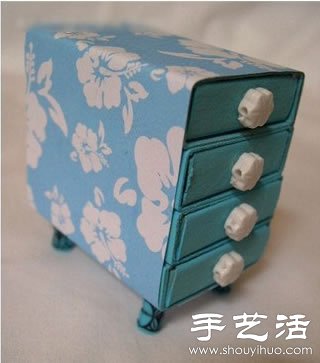 火柴盒廢物利用手工制作首飾盒 - www.fasang.cn